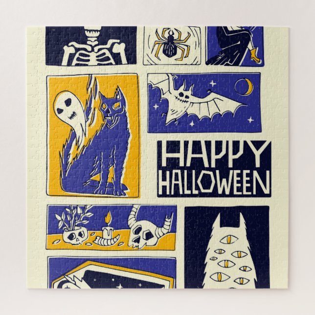 Comic Book Halloween Illustration (Vertikal)