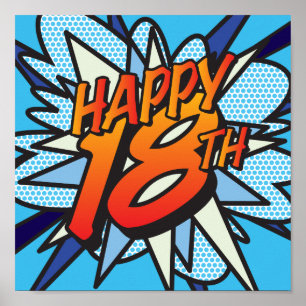 Comic Book HAPPY 18. Poster