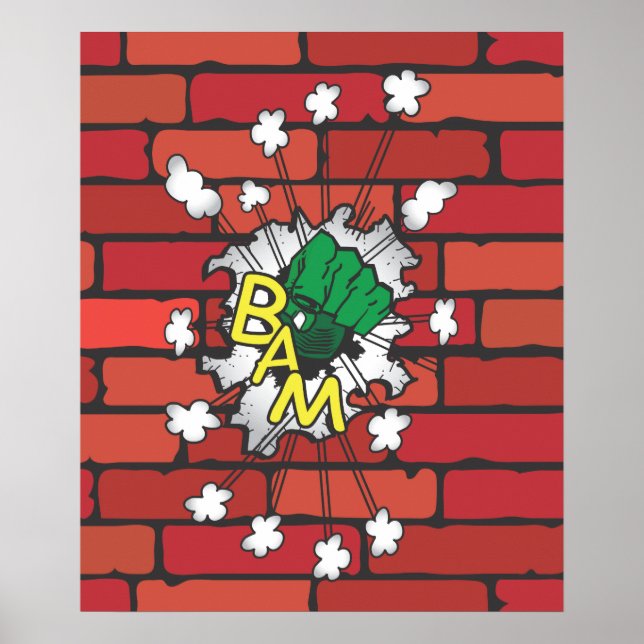 Comic Book Knock-out-Poster-Abbildung Poster (Vorne)