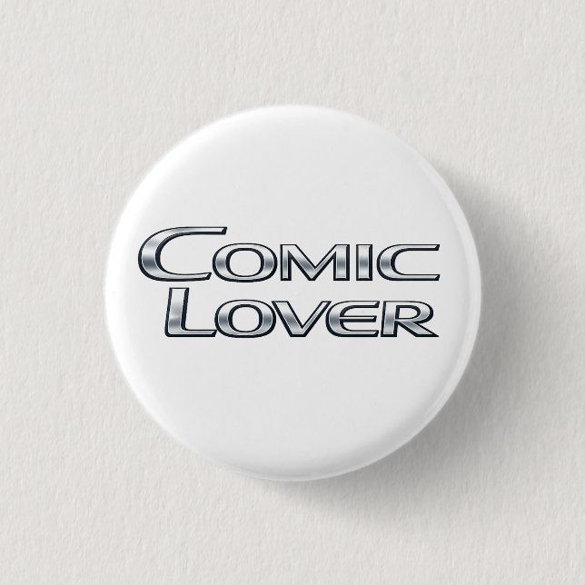 Comic-Book-Liebhaber-Kühnes-Design01 Button (Vorderseite)
