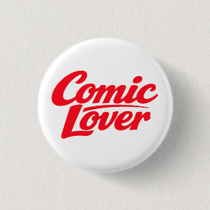 Comic-Book-Liebhaber-Kühnes-Design Button