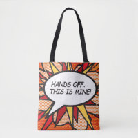 Comic Book Pop Art HANDS OFF. DAS IST MEIN!
