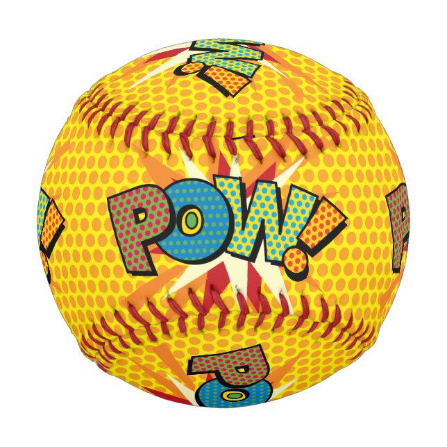 Comic Book Pop Art KA-POW Baseball (Vorderseite)