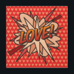 Comic Book Pop Art LIEBE! Holzwanddeko<br><div class="desc">COMIC BUOK POP ART LIEBE! HOLZDRUCK Cooles, trendiges und lustiges Comic Buch Pop Art Design, das die Wanne, Zap, Pow in Ihre Zuhause und Ihren Tag. Entworfen von ComicBookPop© unter www.zazzle.com/comicbookpop*</div>