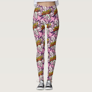 Comic Book Pop Art MÄDCHEN Leggings
