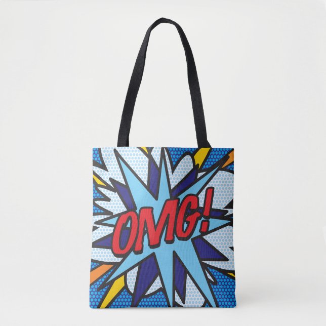 Comic Book Pop Art OMG! Tasche (Vorderseite)