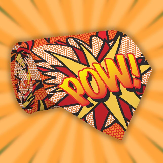 Comic Book Pop Art POW Superhero Krawatte (Comic Book Pop Art POW Superhero Tie)