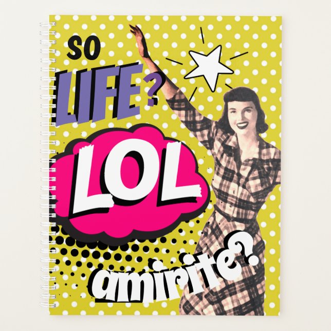 Comic-Book-Pop-Art-Retro-lustiger Text Planer (Vorderseite)