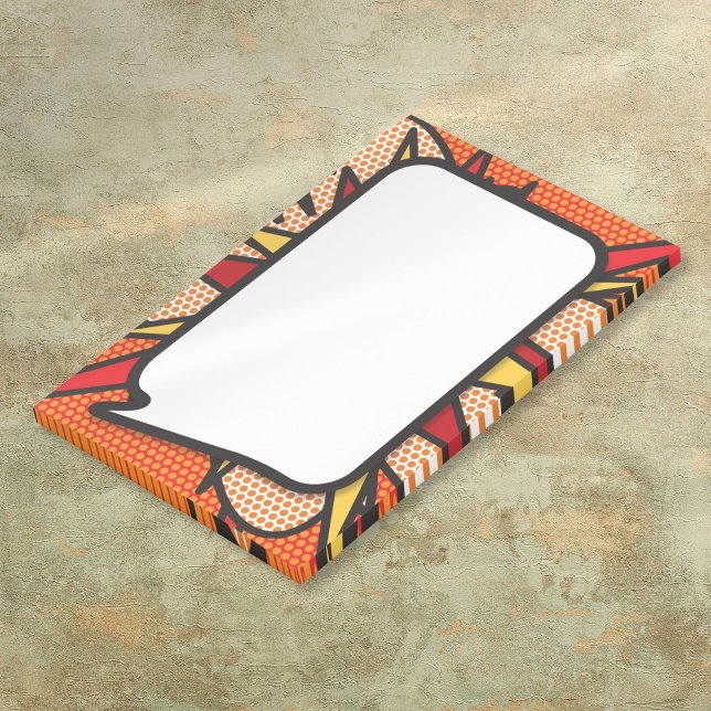 Comic Book Pop Art Speech Blase Post-it Klebezettel (Comic Book Pop Art Speech Bubble Post-it Notes)