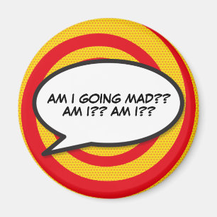 Comic-Book-Pop-Art-Sprechblase Magnet
