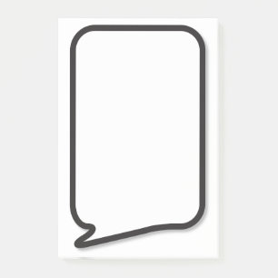 Comic-Book-Pop-Art-Sprechblase Post-it Klebezettel