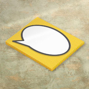 Comic-Book-Pop-Art-Sprechblase Post-it Klebezettel