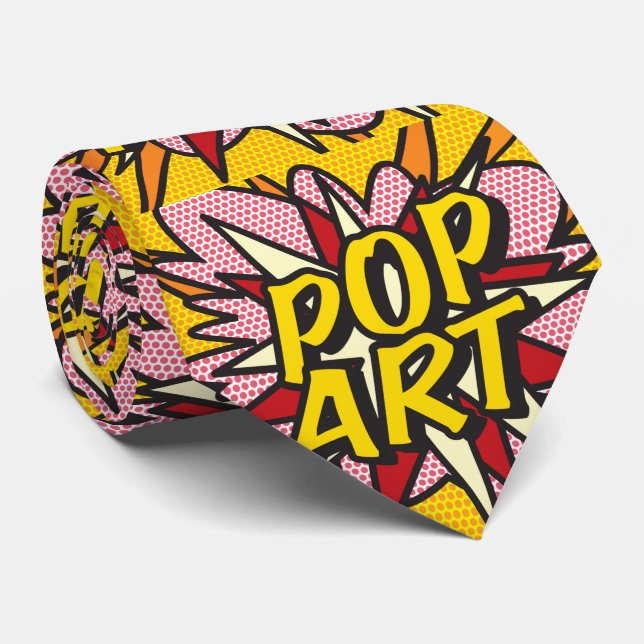 Comic Book POP ART Superheld Krawatte (Gerollt)
