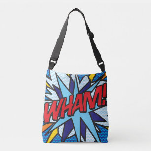 Comic Book Pop Art WHAM! BANG! Tragetaschen Mit Langen Trägern