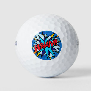 Comic-Book-Pop-Art-WHAM-Superheld Golfball