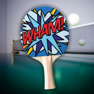 Comic Book Pop Art WHAM! Tischtennis Schläger