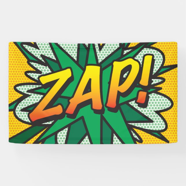 Comic Book Pop Art ZAP! Banner (Horizontal)