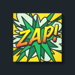 Comic Book Pop Art ZAP Leinwanddruck<br><div class="desc">Der trendige Superheld-Comic zeichnet sich durch seine Leinwand aus, die Pop-Leinwände drucksvoll machen, um den verschiedenen Zimmern auf der Zuhause oder im Büro einen ganz besonderen Farbtupfer hinzuzufügen. Ideal, um sich selbst oder jemanden, den Sie kennen, mit diesen coolen, einzigartigen Comic-Beton-Drucken zu Leckerei. Warum nicht noch ein wenig Zap pow...</div>