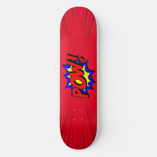 Comic Book Skateboard Deck (Vorderseite)