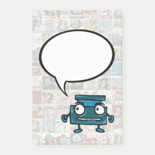 Comic Book Speech Bubble My Message Post-it-Notize Post-it Klebezettel