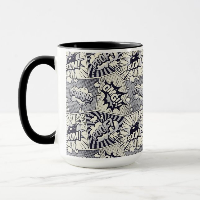 Comic Book Speech Buble Tasse (Links)