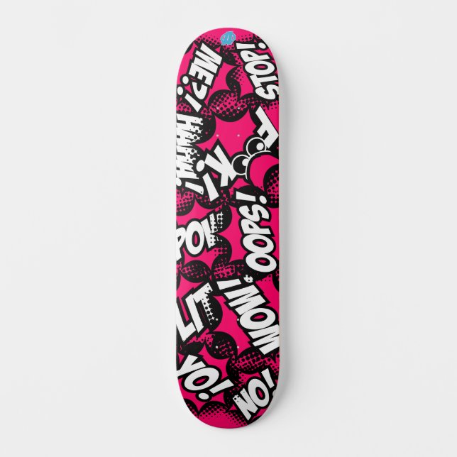 Comic-Book-Stil Skateboard (Vorderseite)