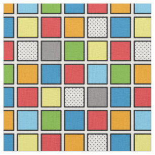 Comic Book Style Squares Stoff