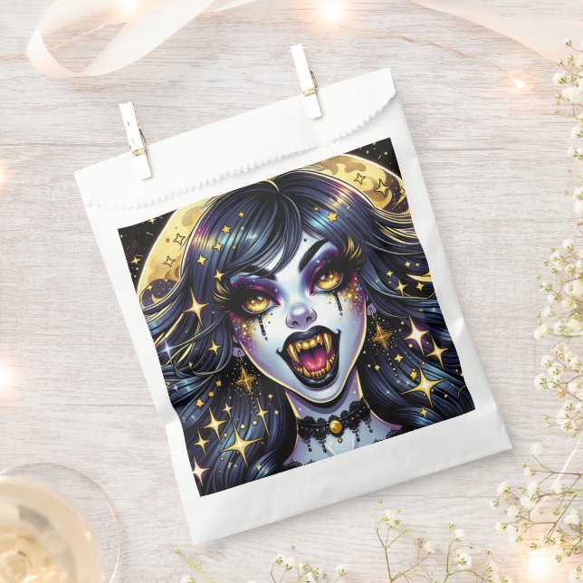 Comic Book Style Vampire Halloween-Party Geschenktütchen (Ausgeschnitten)