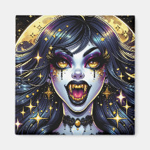 Comic Book Style Vampire Halloween-Party