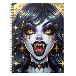 Comic Book Style Vampire Halloween-Party Notizblock