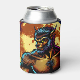 Comic Book Style Werewolf vor Vollmond Dosenkühler