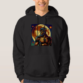Comic Book Style Werewolf vor Vollmond Hoodie