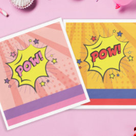 Comic Book Superhero Einzigartiger Geburtstag Serviette