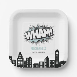 Comic Book Superhero Geburtstag Pappteller