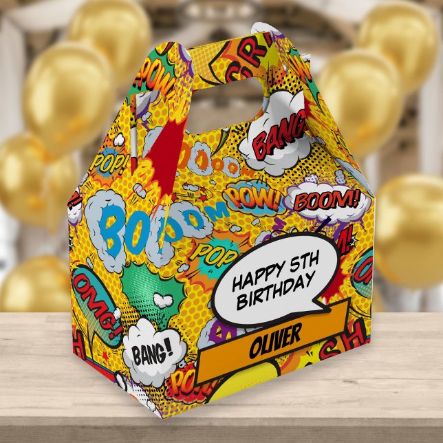 Comic Book Superhero Geburtstagsparty Gefallen Box Geschenkschachtel (Von Creator hochgeladen)