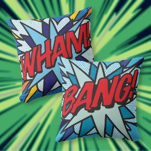 Comic Book WHAM! BANG! Kissen