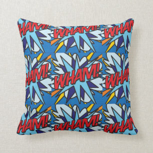 Comic Book WHAM! KA-POW! Kissen