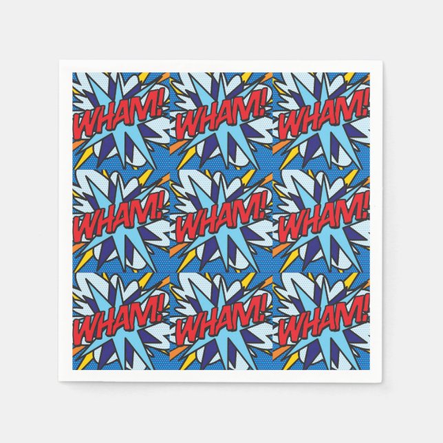 Comic Book WHAM Serviette (Vorderseite)