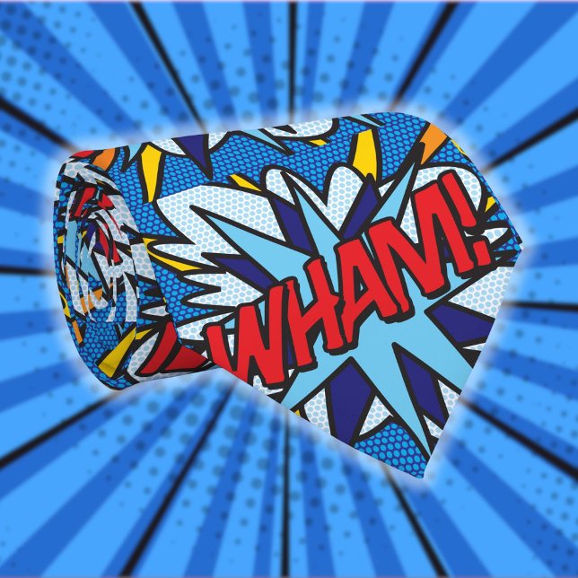 Comic-Book WHAM Superheld Krawatte (Comic Book WHAM Fun Cool Superhero Neck Tie)