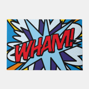 Comic-Book-WHAP!-Trendige, moderne typografische G Fußmatte