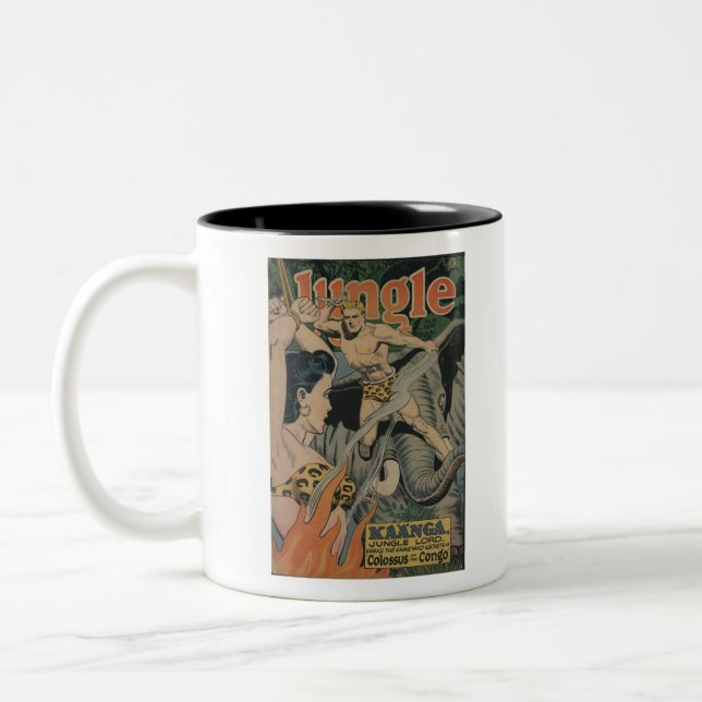 Comic Books - Tarzan - Elephant Jungle Boy - Sumpf Zweifarbige Tasse (Links)