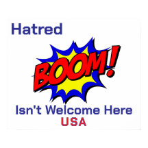 Comic Boom! Hatred ist nicht willkommen Poster