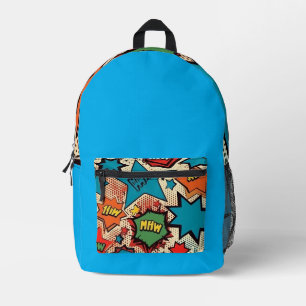 Comic-Bubbles-Druck-Cut-Sew-Tasche Bedruckter Rucksack