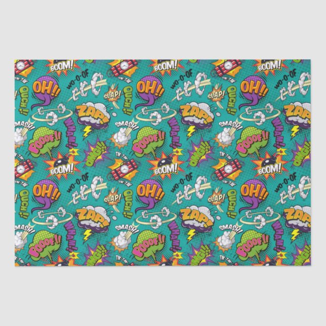 Comic Bubbles Seidenpapier (Vorderseite)