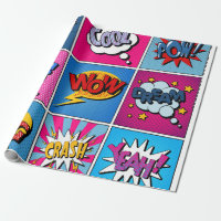 Comic Bubbles Set. Ausdrücke Bom, Cool, Pow, Oop