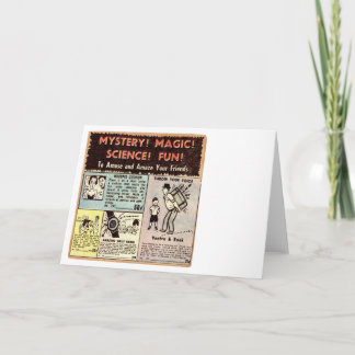 Comic-Buch-Anzeige - Gruß-Karte Karte