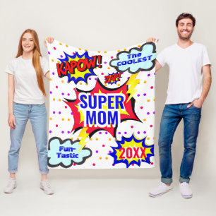 Comic Buch Coolste Supermarkt-Statistiken Funtasti Fleecedecke