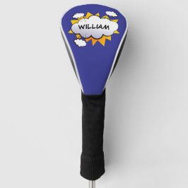 Comic Buch personalisierter Name Golf Kopfbedeckun Golf Headcover
