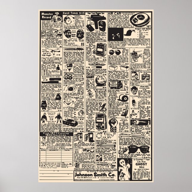 Comic Buchanzeigen Poster (Vorne)