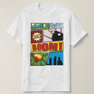 Comic Buchen Sie Cartoon Schriftart! T-Shirt